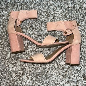 Tommy Hilfinger pink suede heels